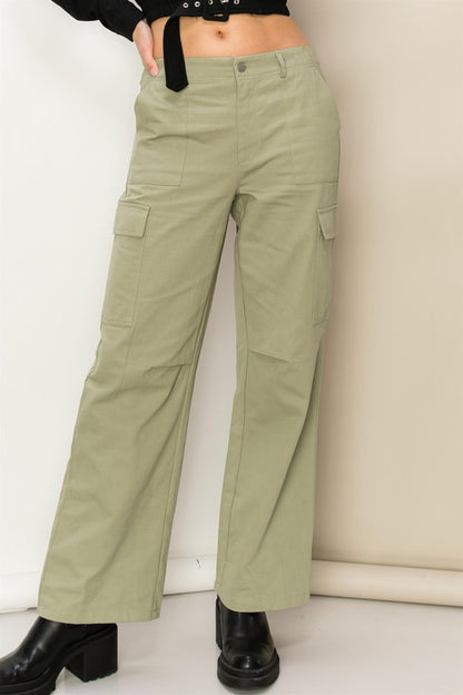 WEEKEND CHILLER HIGH WAIST CARGO PANTS HYFVE