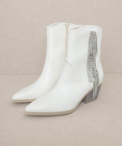 Rhinestone Fringe Boot