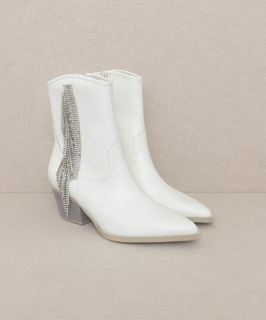 Rhinestone Fringe Boot