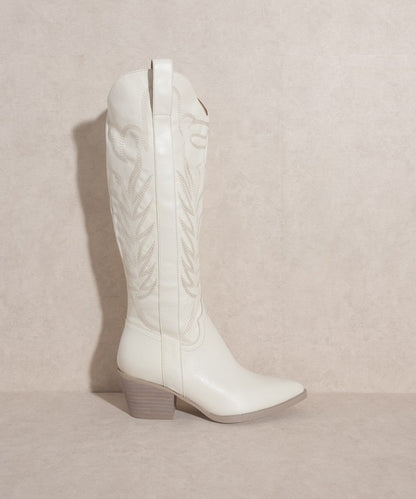 Embroidered Tall Boot