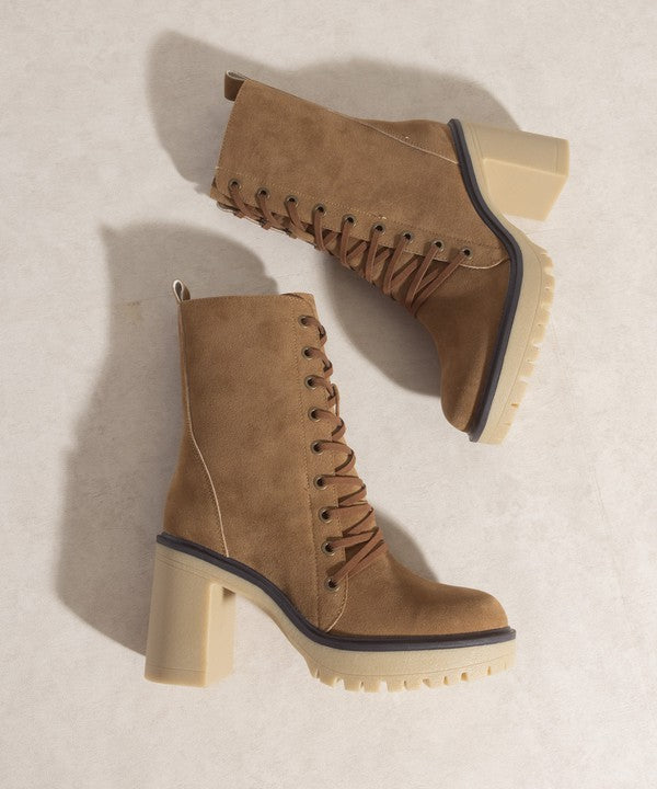 Platform Military Boots