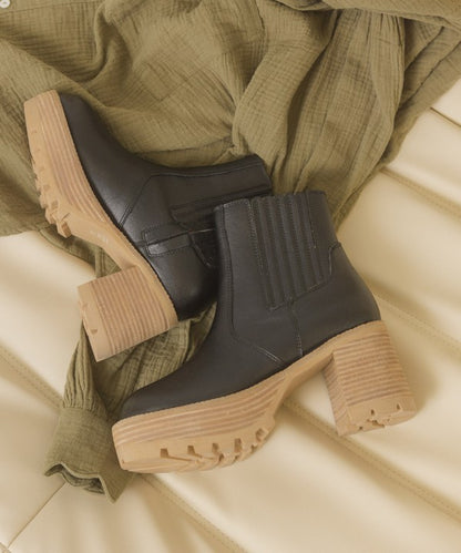 Platform Paneled Boots