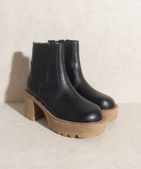 Platform Paneled Boots