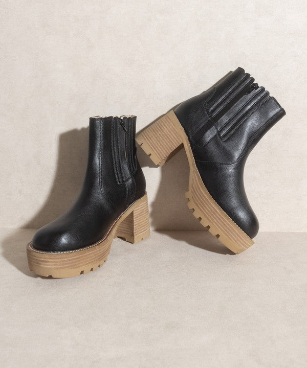 Platform Paneled Boots