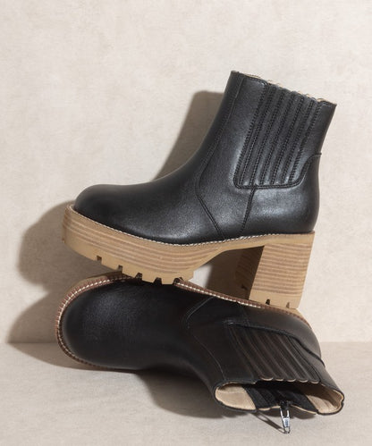 Platform Paneled Boots