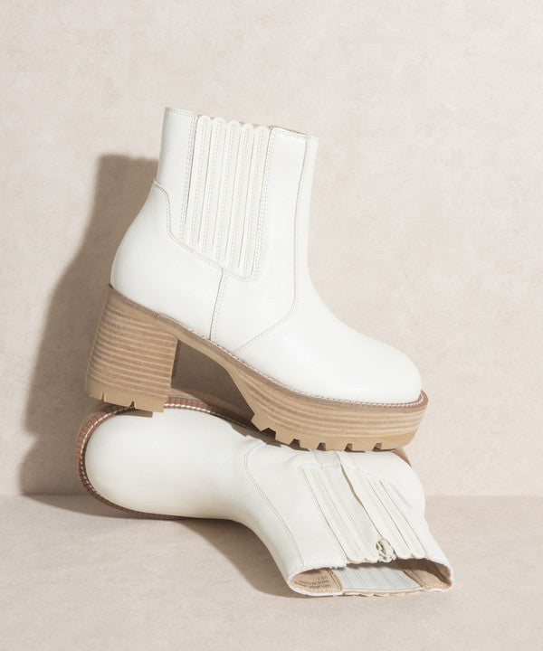 Platform Paneled Boots