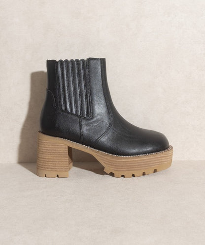 Platform Paneled Boots