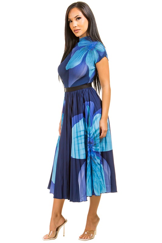 MULTI PRINT SEXY MAXI DRESS 2PC SET