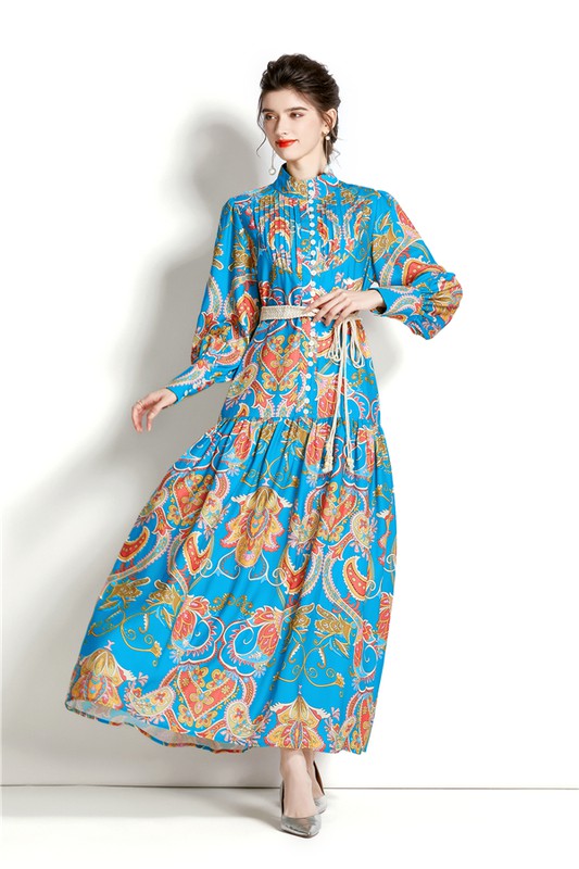 FLORALMULTI PRINT MAXI DRESS