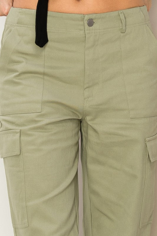 WEEKEND CHILLER HIGH WAIST CARGO PANTS HYFVE