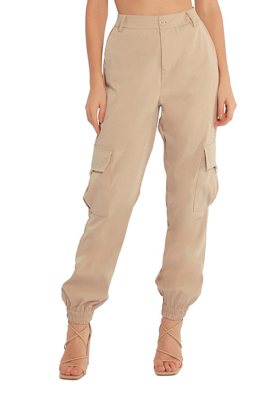 High Waist Cargo Pants