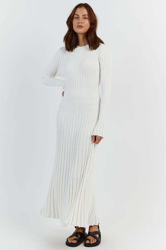 KNITWEAR LONG MAXI DRESS