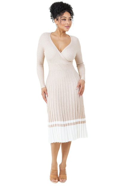 LONG SLEEVE MAXI KNIT DRESS