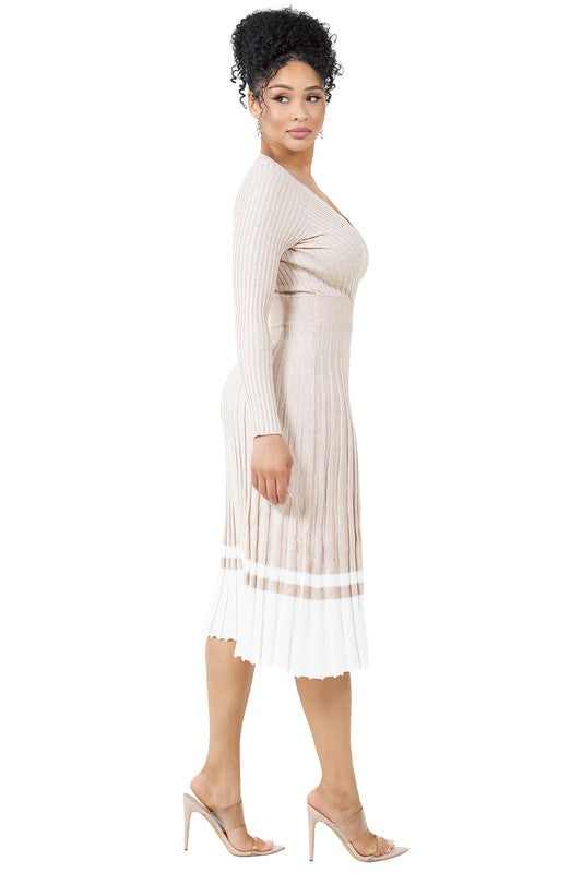 LONG SLEEVE MAXI KNIT DRESS