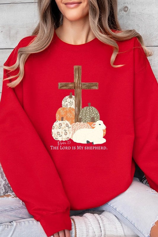 The Lord is My Shepherd Graphic Fleece Sweatshirts