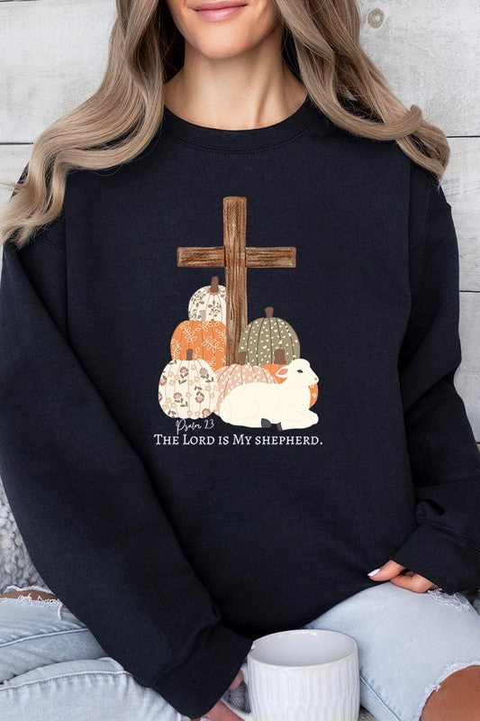 The Lord is My Shepherd Graphic Fleece Sweatshirts