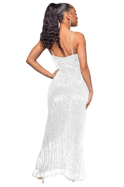 Sequin Party Long Maxi Dress