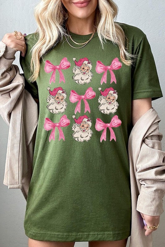 Coquette Pink Christmas Graphic Tee