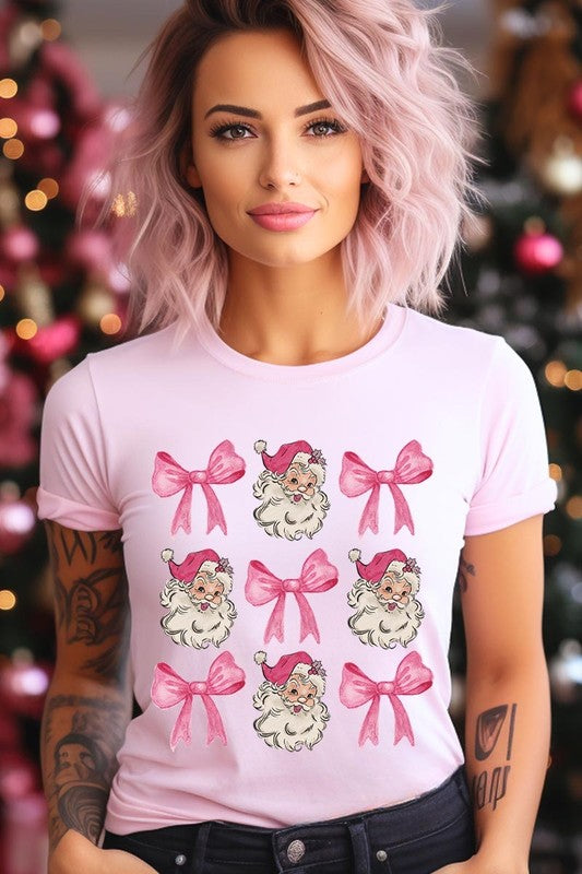 Coquette Pink Christmas Graphic Tee