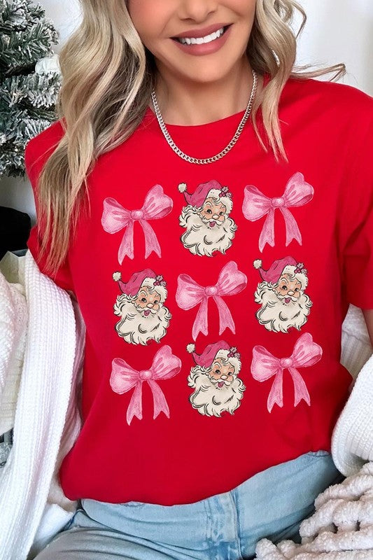 Coquette Pink Christmas Graphic Tee