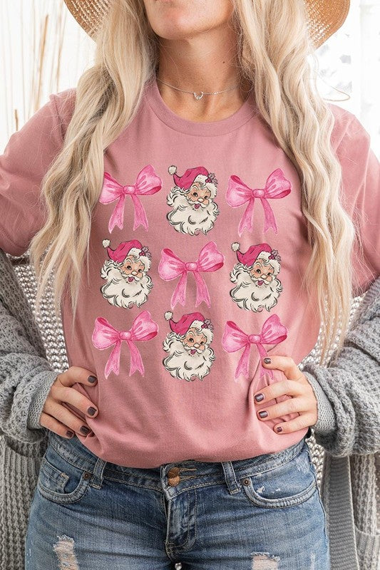 Coquette Pink Christmas Graphic Tee