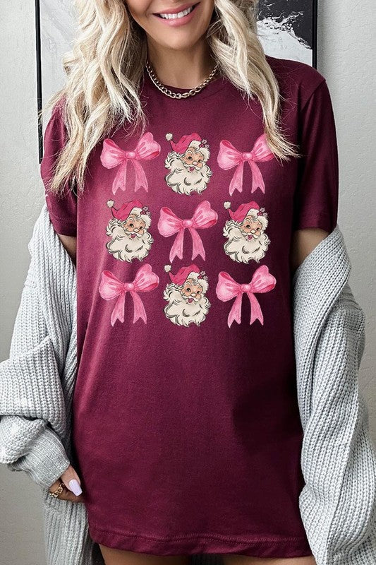 Coquette Pink Christmas Graphic Tee