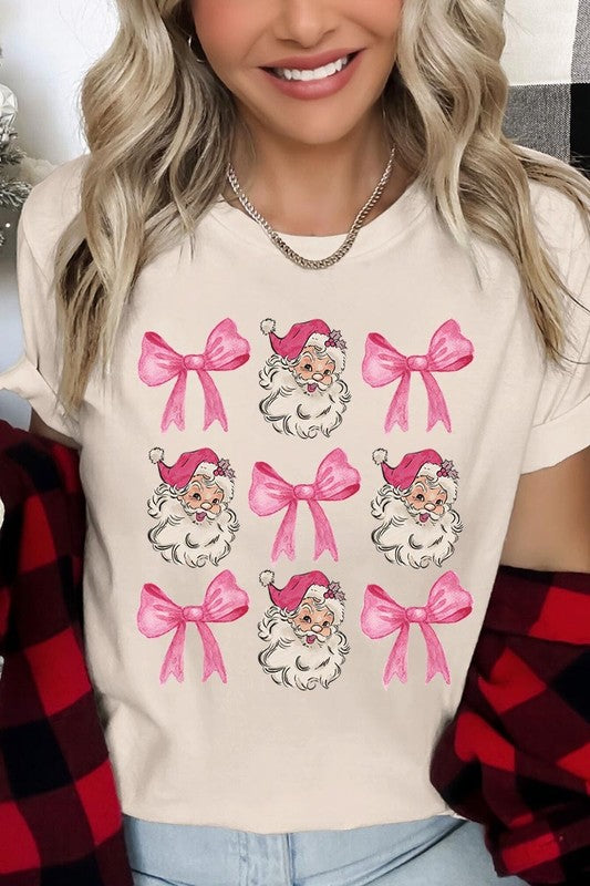 Coquette Pink Christmas Graphic Tee