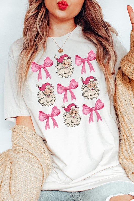 Coquette Pink Christmas Graphic Tee