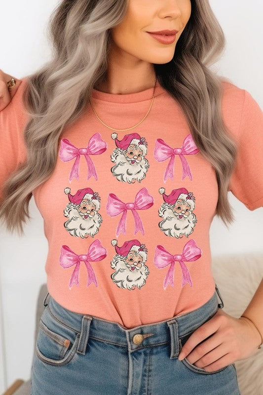 Coquette Pink Christmas Graphic Tee