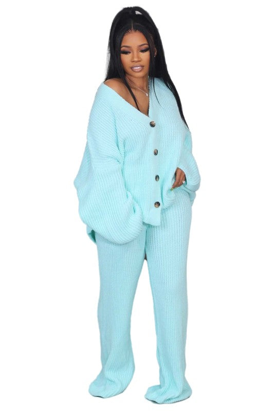 CARDIGAN PANT SET