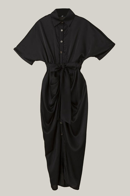 Satin wrap dress Nuvi Apparel