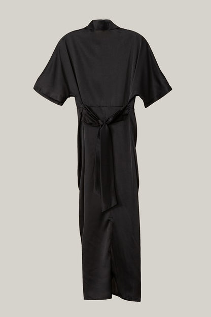 Satin wrap dress Nuvi Apparel