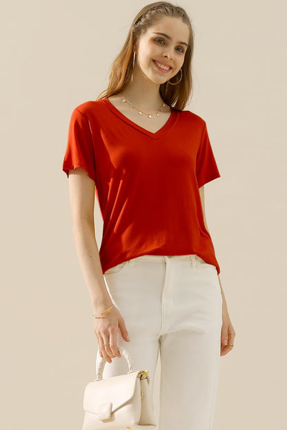 V-Neck Short Sleeve T-Shirt