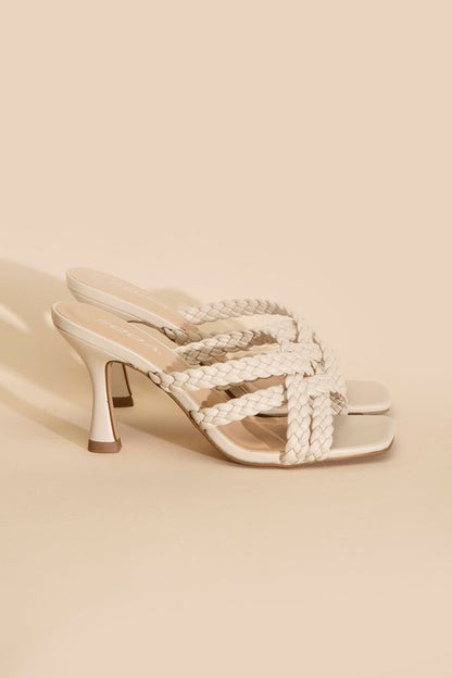 Double Cross Braided Heels