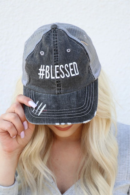 Hashtag Blessed Embroidered Hat