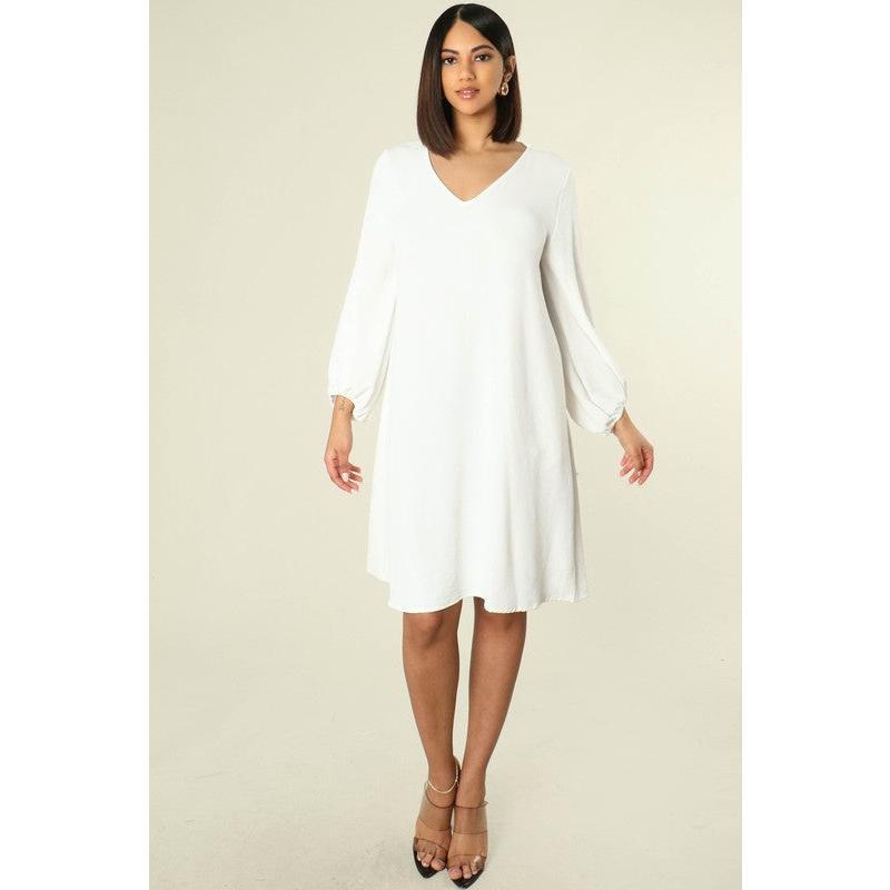 White Midi Dress