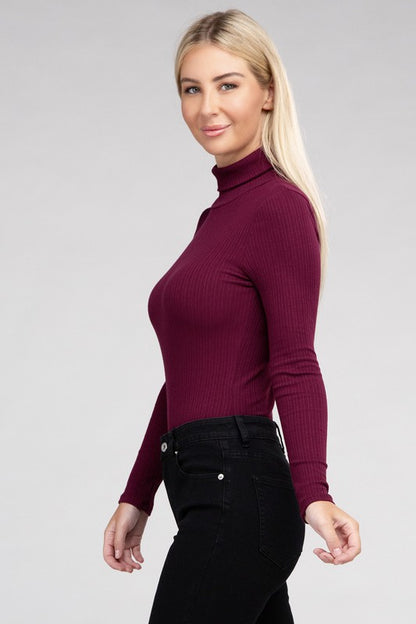 Long-Sleeve Turtleneck Bodysuit