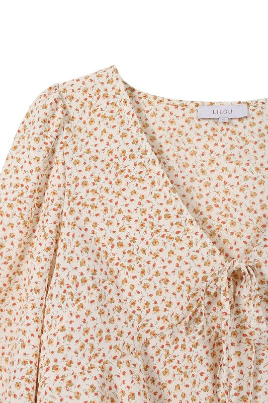 Floral frill blouse