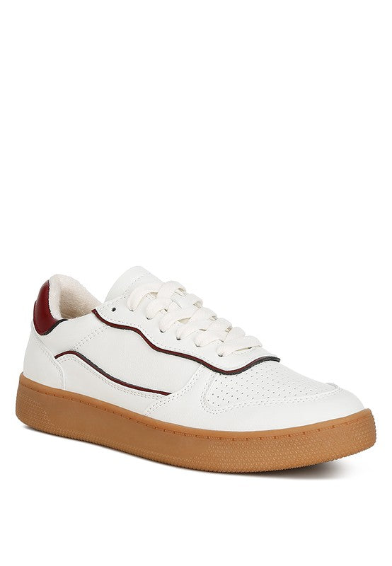 Faux Leather Everyday Sneakers