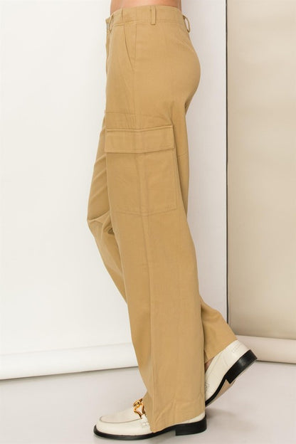 WEEKEND CHILLER HIGH WAIST CARGO PANTS HYFVE