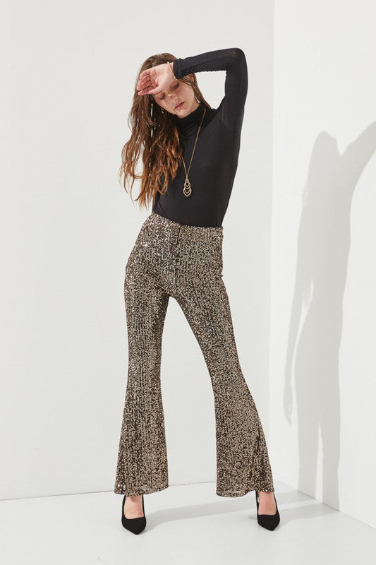 HIGHWAIST SEQUIN PANTS