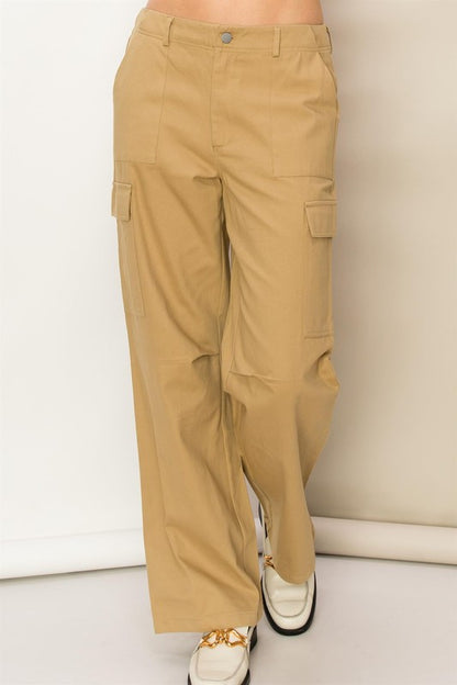 WEEKEND CHILLER HIGH WAIST CARGO PANTS HYFVE