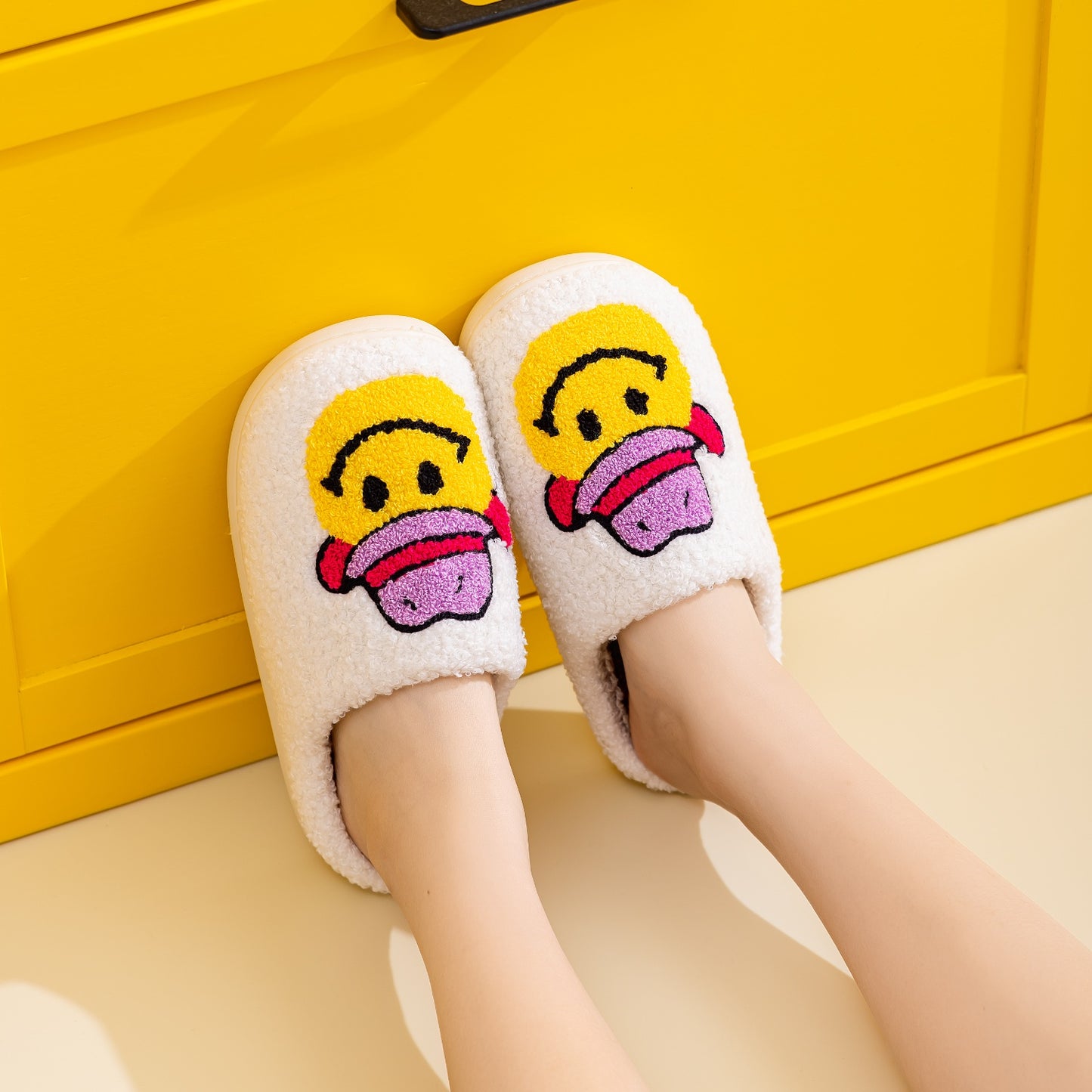 Smiley Face Slippers